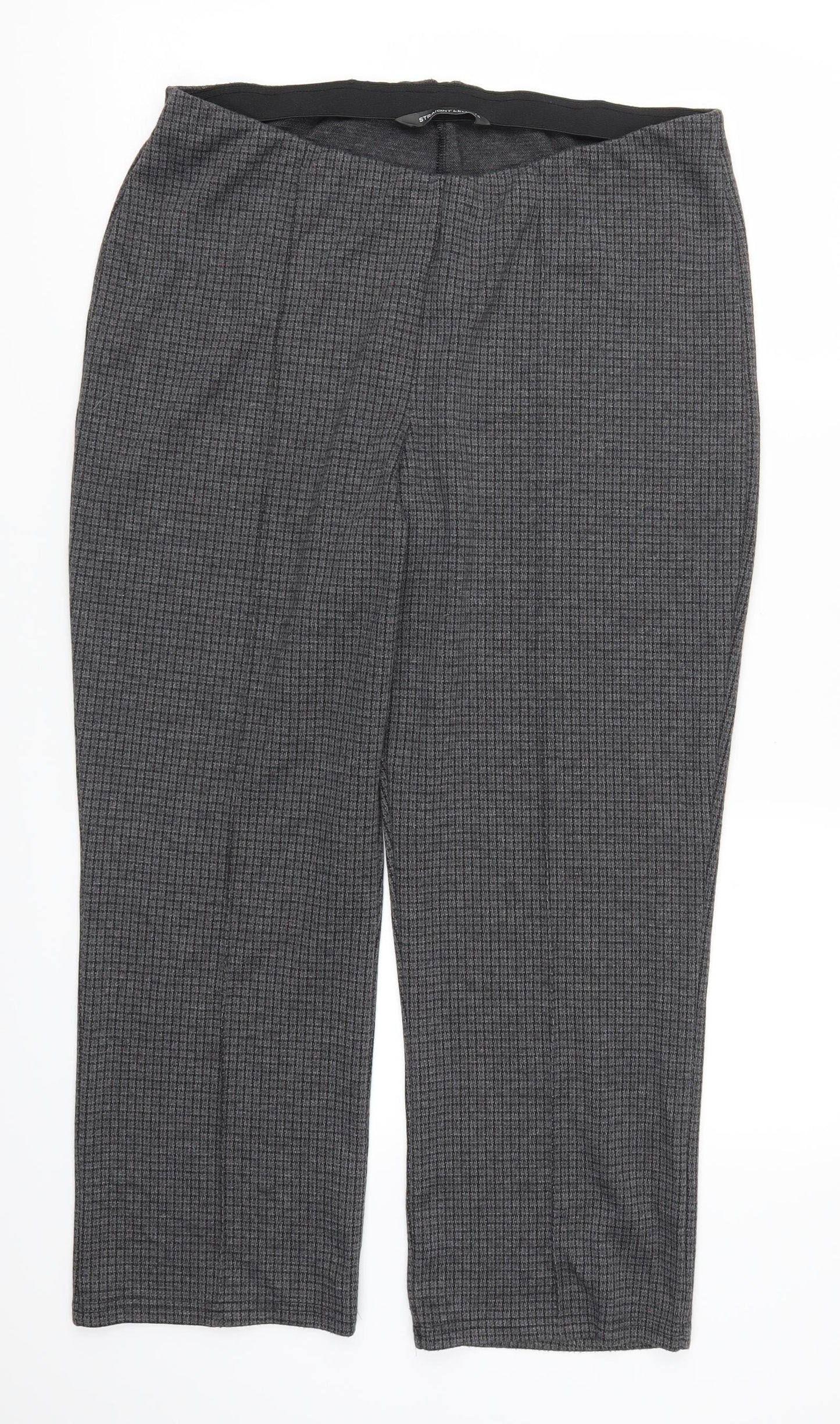Womens UK Size 16 Preworn Regular Fit  Grey Trousers