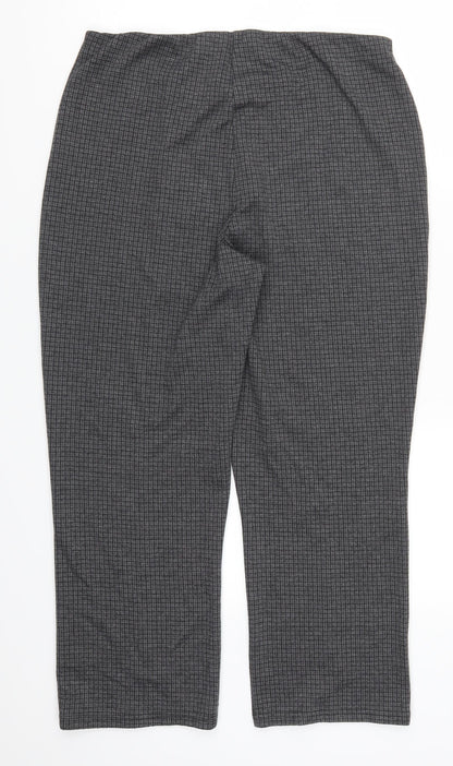 Womens UK Size 16 Preworn Regular Fit  Grey Trousers