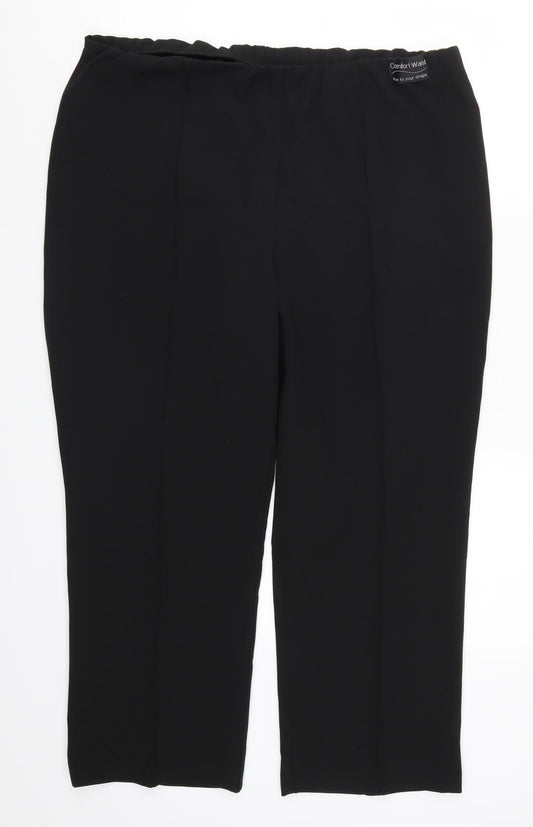 Womens UK Size 18 Bonmarché Regular Fit  Black Trousers