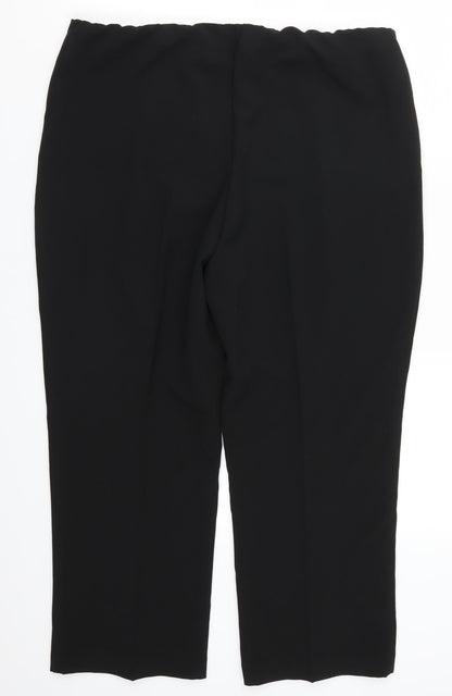 Womens UK Size 18 Bonmarché Regular Fit  Black Trousers