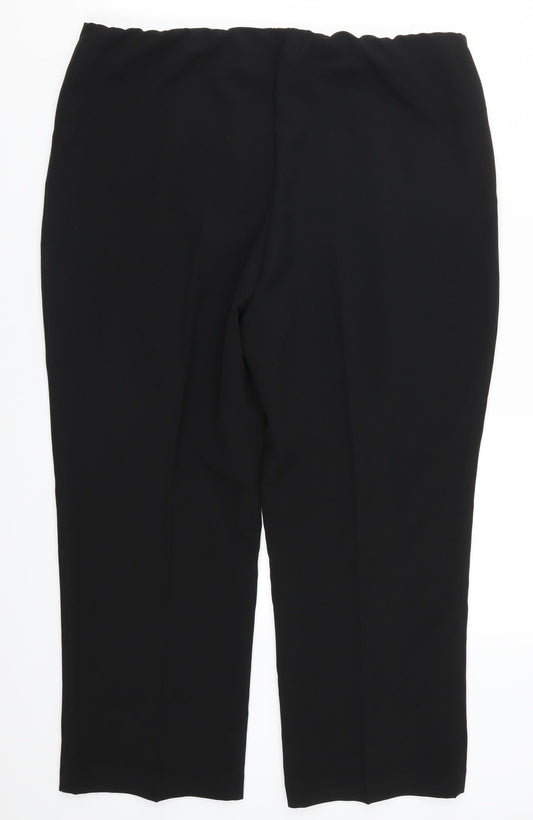 Womens UK Size 18 Bonmarché Regular Fit  Black Trousers