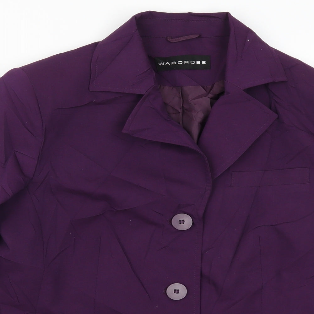 Womens UK Size 12 Wardrobe Purple Jacket