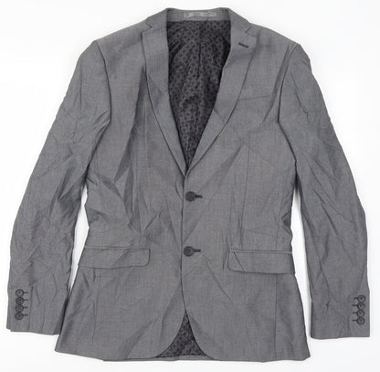 Mens UK Size 36 Limehaus Regular Grey Suit Jacket