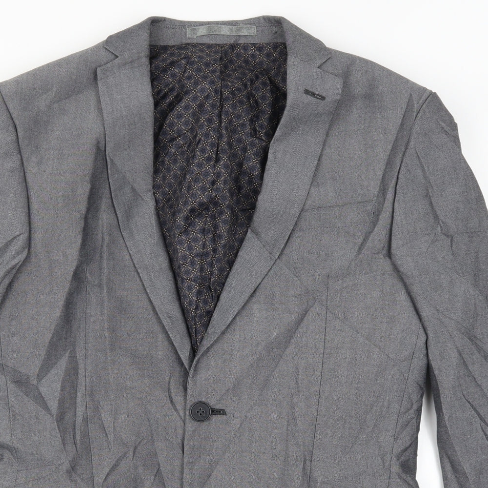Mens UK Size 36 Limehaus Regular Grey Suit Jacket