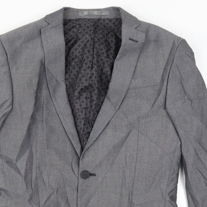 Mens UK Size 36 Limehaus Regular Grey Suit Jacket