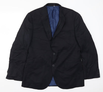 Mens UK Size 40 Marks and Spencer Regular Blue Suit Jacket