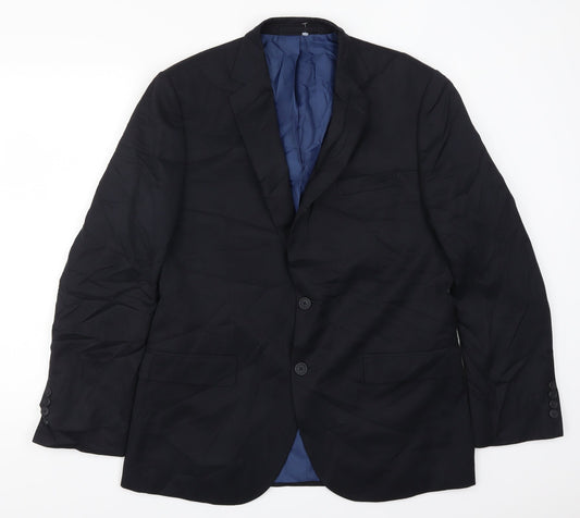 Mens UK Size 40 Marks and Spencer Regular Blue Suit Jacket