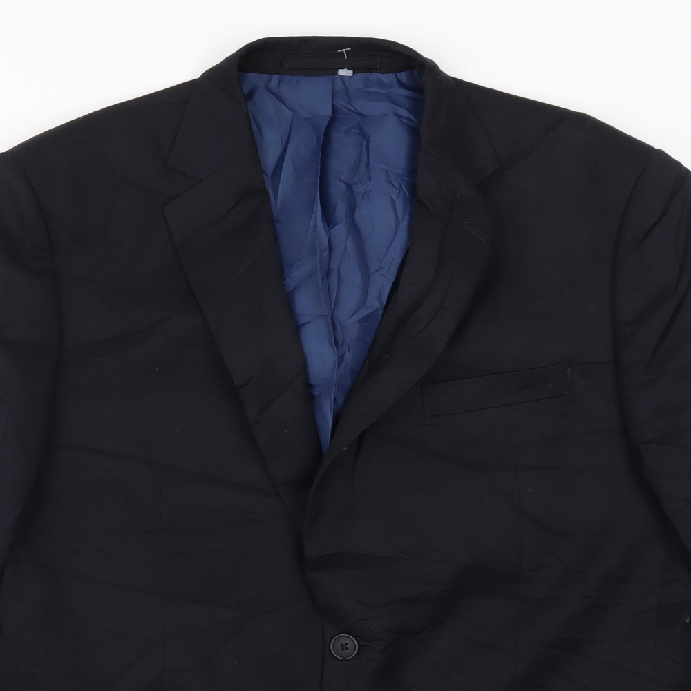 Mens UK Size 40 Marks and Spencer Regular Blue Suit Jacket