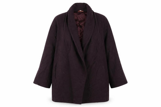 Preworn Womens Purple   Overcoat Coat Size M