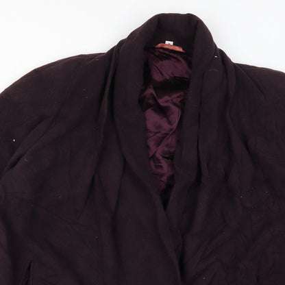 Preworn Womens Purple   Overcoat Coat Size M