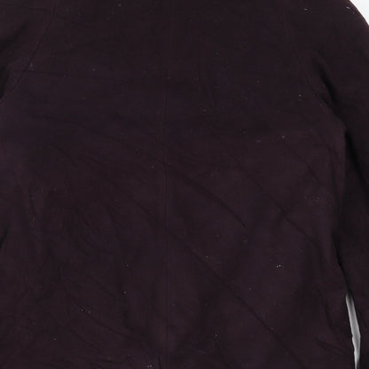 Preworn Womens Purple   Overcoat Coat Size M