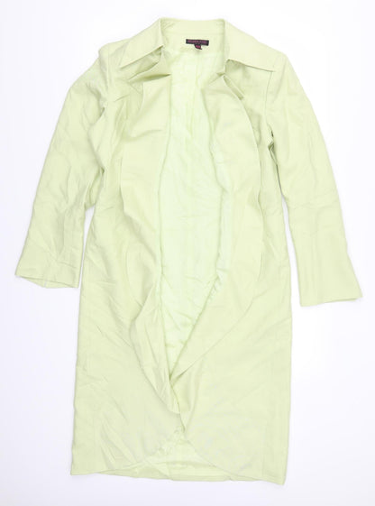 Belinda Ching Womens Green   Overcoat Coat Size 14