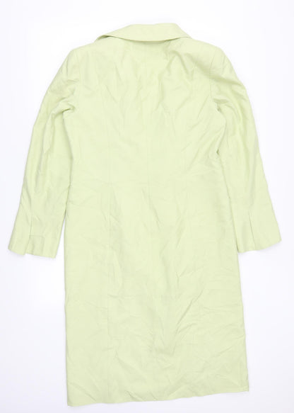 Belinda Ching Womens Green   Overcoat Coat Size 14