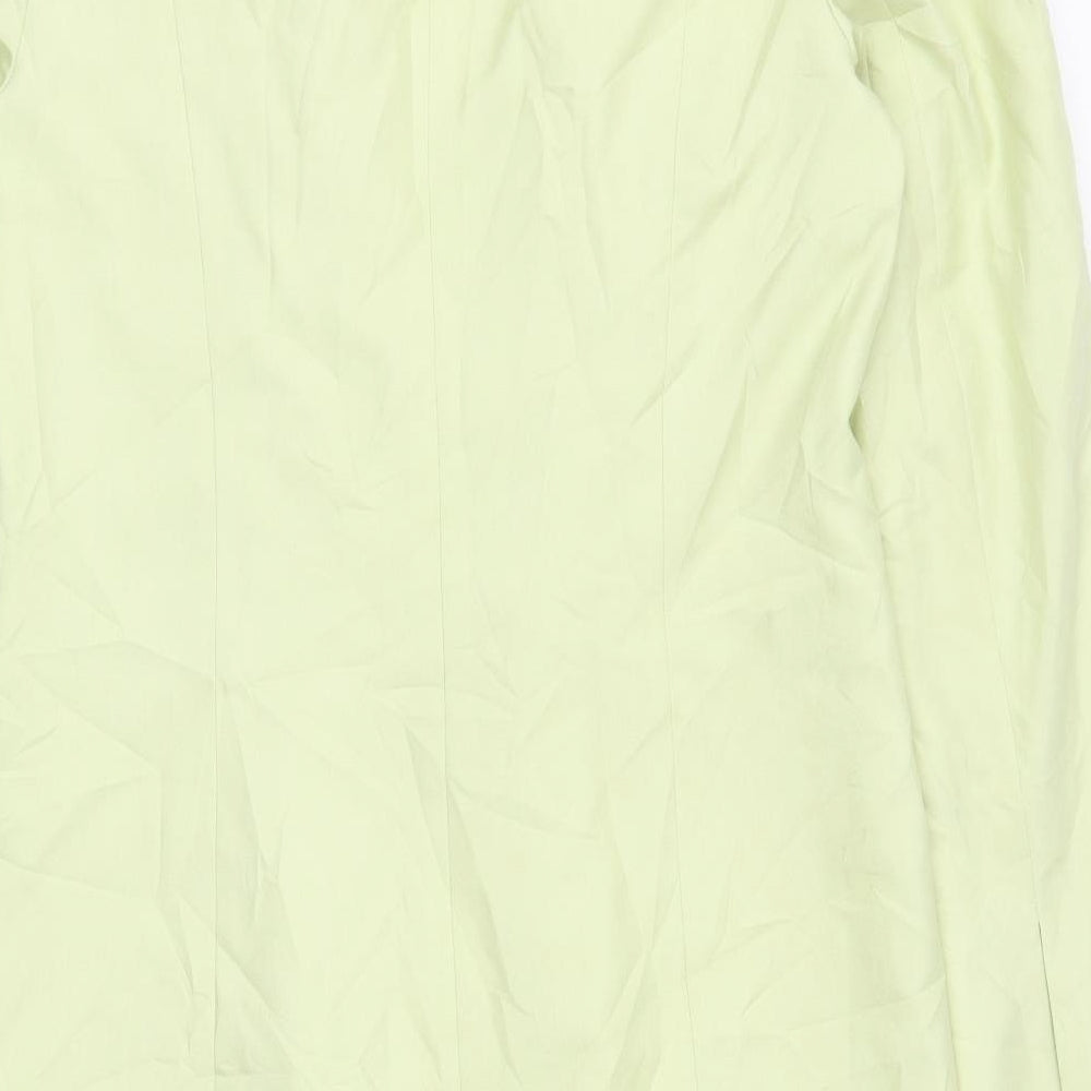 Belinda Ching Womens Green   Overcoat Coat Size 14
