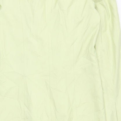 Belinda Ching Womens Green   Overcoat Coat Size 14