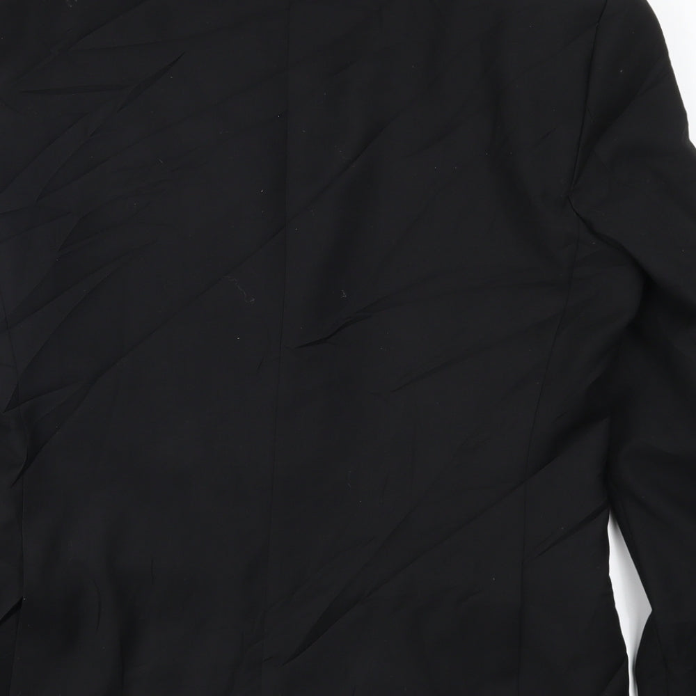 Mens UK Size 36 Red Herring Regular Black Suit Jacket