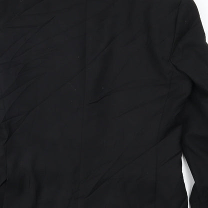 Mens UK Size 36 Red Herring Regular Black Suit Jacket
