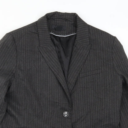 Womens UK Size 8 H&M Regular Grey Suit Jacket
