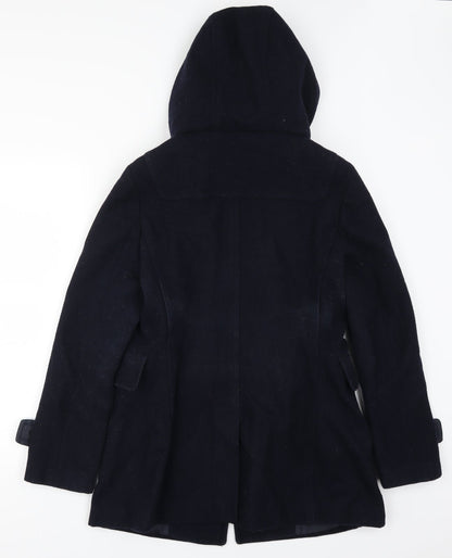 Therapy Womens Blue   Pea Coat Coat Size 10
