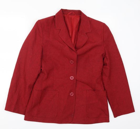 NEXT Womens Red   Jacket Suit Jacket Size 12