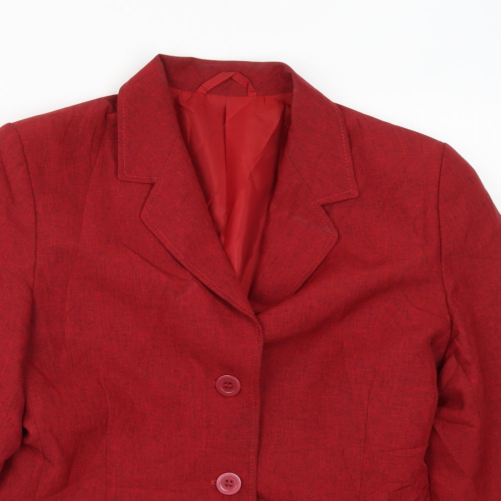 NEXT Womens Red   Jacket Suit Jacket Size 12