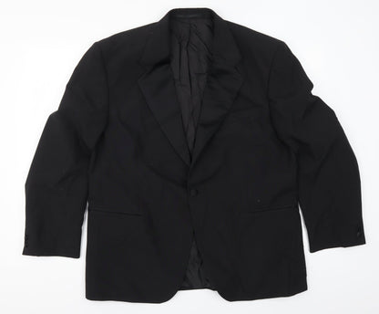 Mens UK Size 44 Preworn Regular Black Suit Jacket