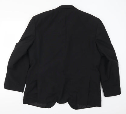 Mens UK Size 44 Preworn Regular Black Suit Jacket