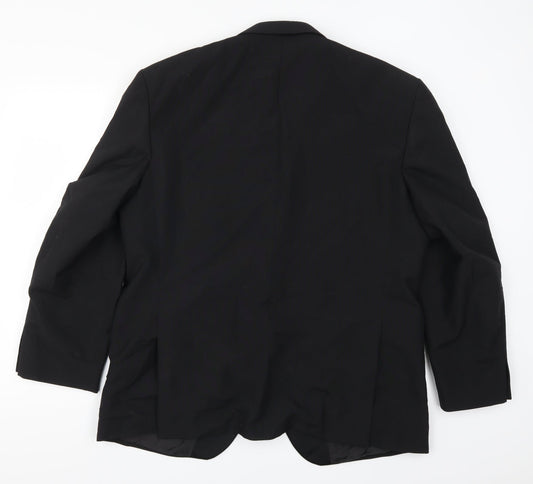Mens UK Size 44 Preworn Regular Black Suit Jacket