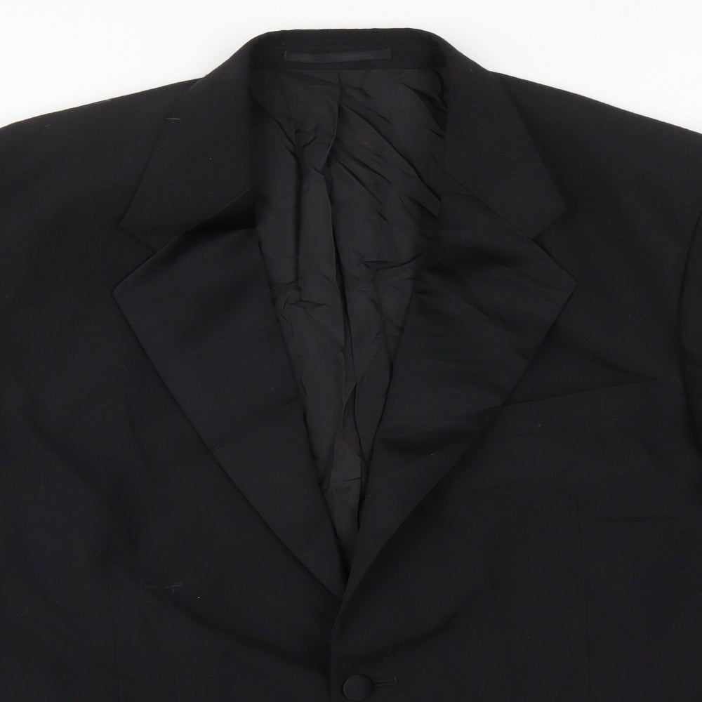 Mens UK Size 44 Preworn Regular Black Suit Jacket