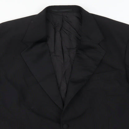 Mens UK Size 44 Preworn Regular Black Suit Jacket