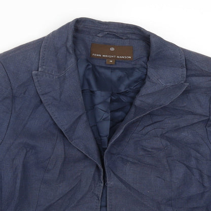 Fenn Wright Manson Womens Blue   Jacket  Size 14