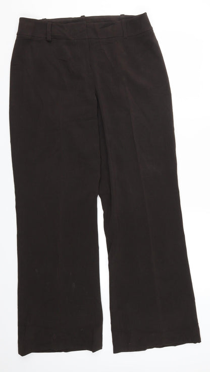 Womens UK Size 12 Planet Regular Fit  Brown Trousers
