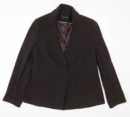 Womens UK Size 14 Planet Regular Brown Suit Jacket