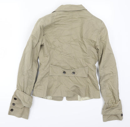 Imperial Womens Beige Striped  Jacket  Size M