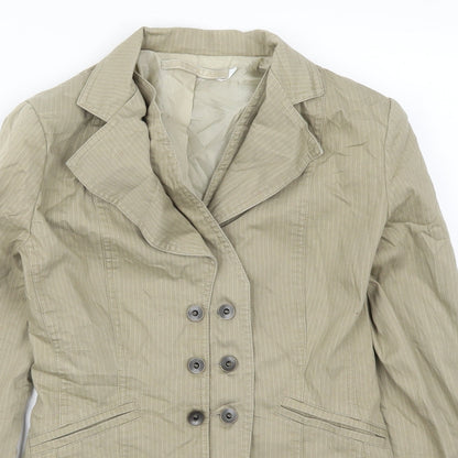 Imperial Womens Beige Striped  Jacket  Size M