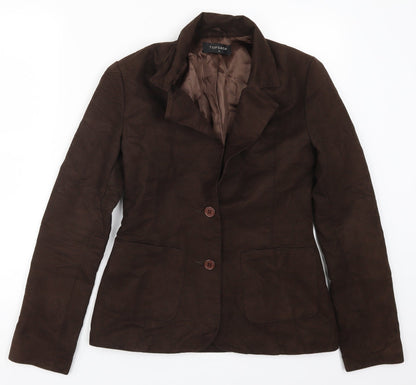 Topshop Womens Brown   Jacket Suit Jacket Size 8