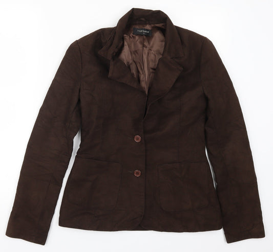 Topshop Womens Brown   Jacket Suit Jacket Size 8