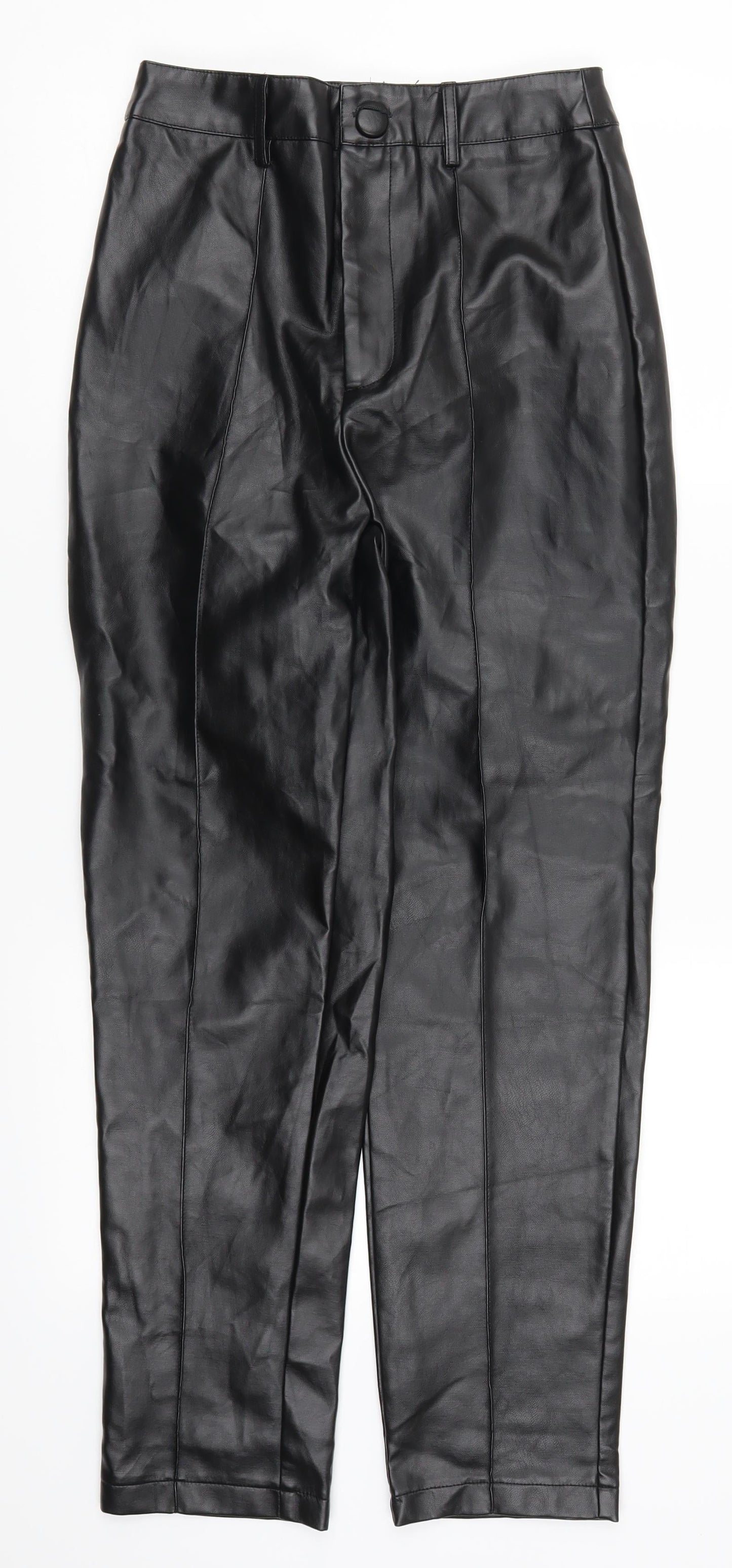 Womens UK Size 6 Missguided Regular Fit  Black Trousers