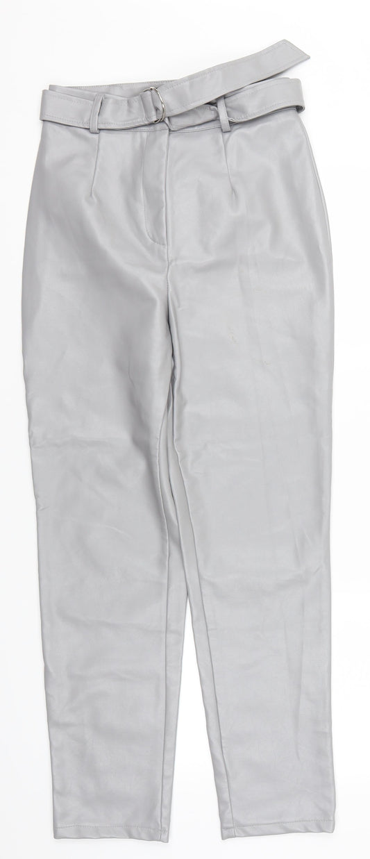 Missguided Womens Grey   Trousers  Size 6 L27 in