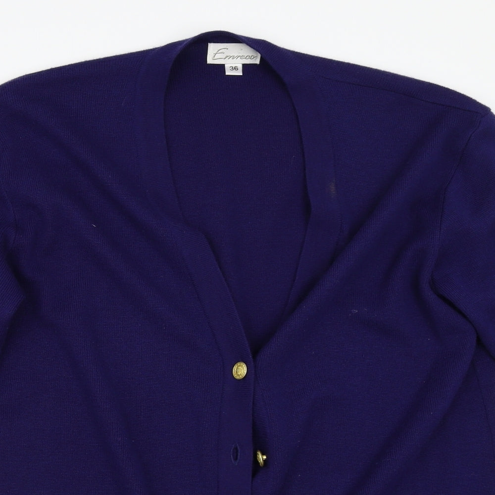 Emreco Womens Blue   Cardigan Jumper Size 36