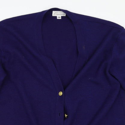 Emreco Womens Blue   Cardigan Jumper Size 36