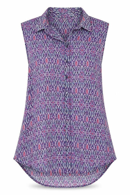 Womens UK Size 8 H&M Purple Basic Blouse