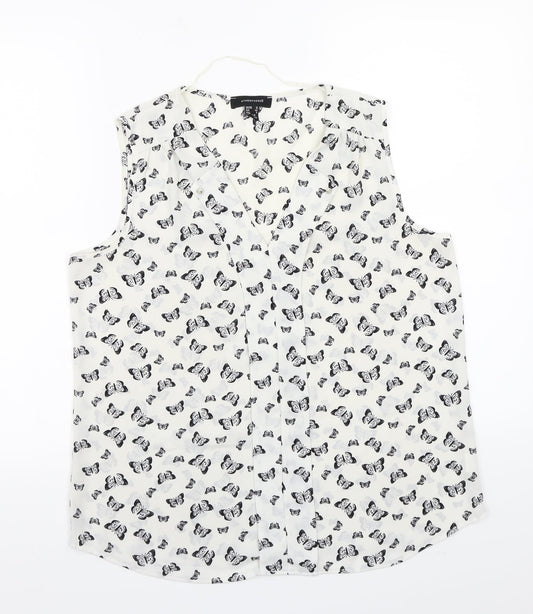 Primark Womens White   Basic Button-Up Size 12