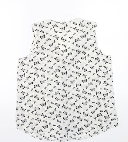 Primark Womens White   Basic Button-Up Size 12