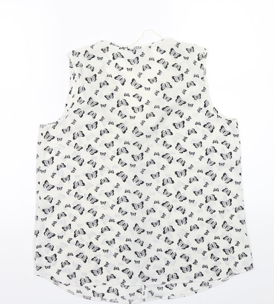 Primark Womens White   Basic Button-Up Size 12