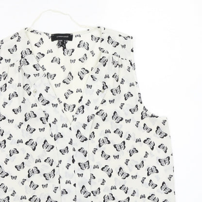 Primark Womens White   Basic Button-Up Size 12