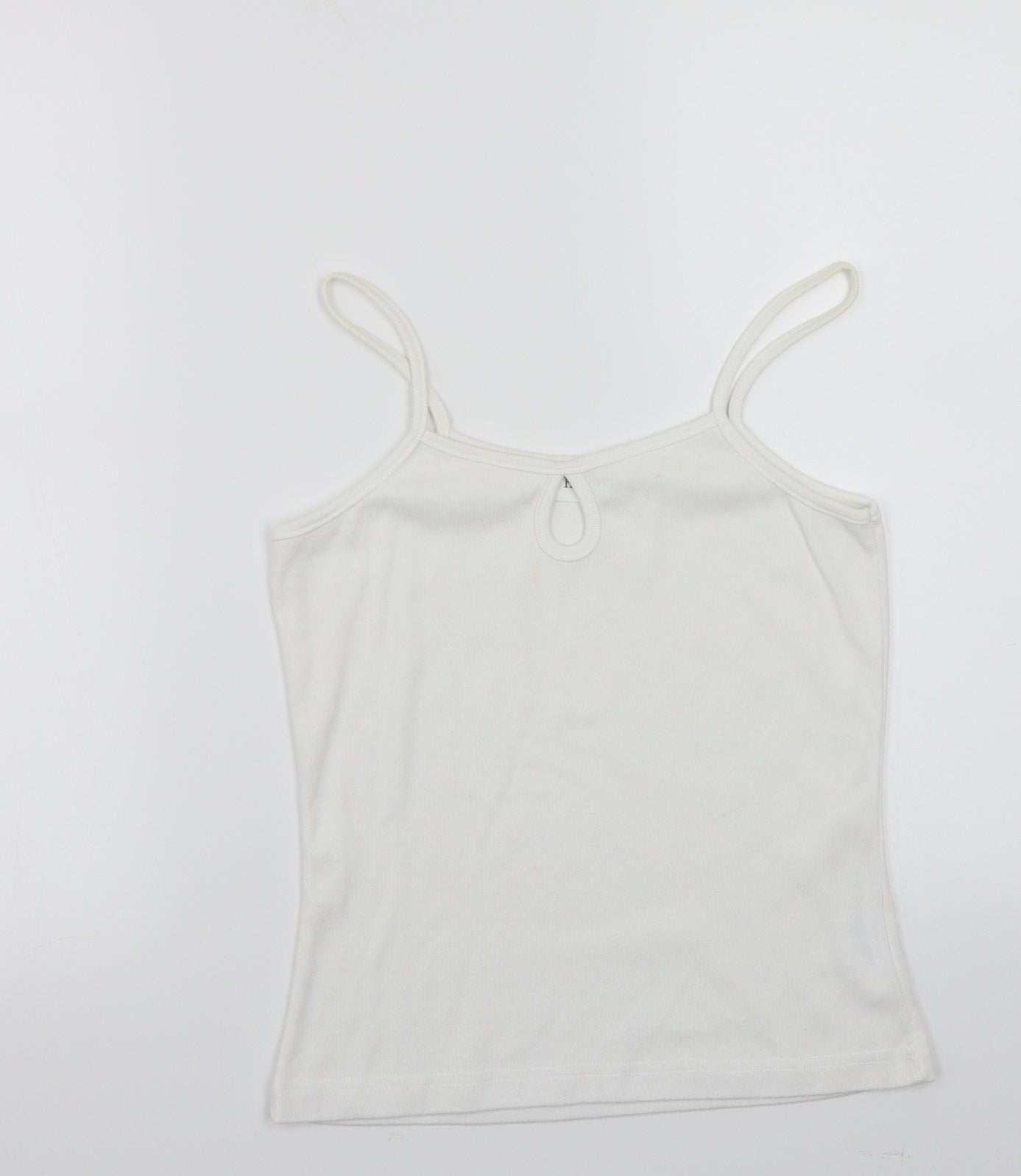 Womens UK Size M fabrizio White Basic T-Shirt