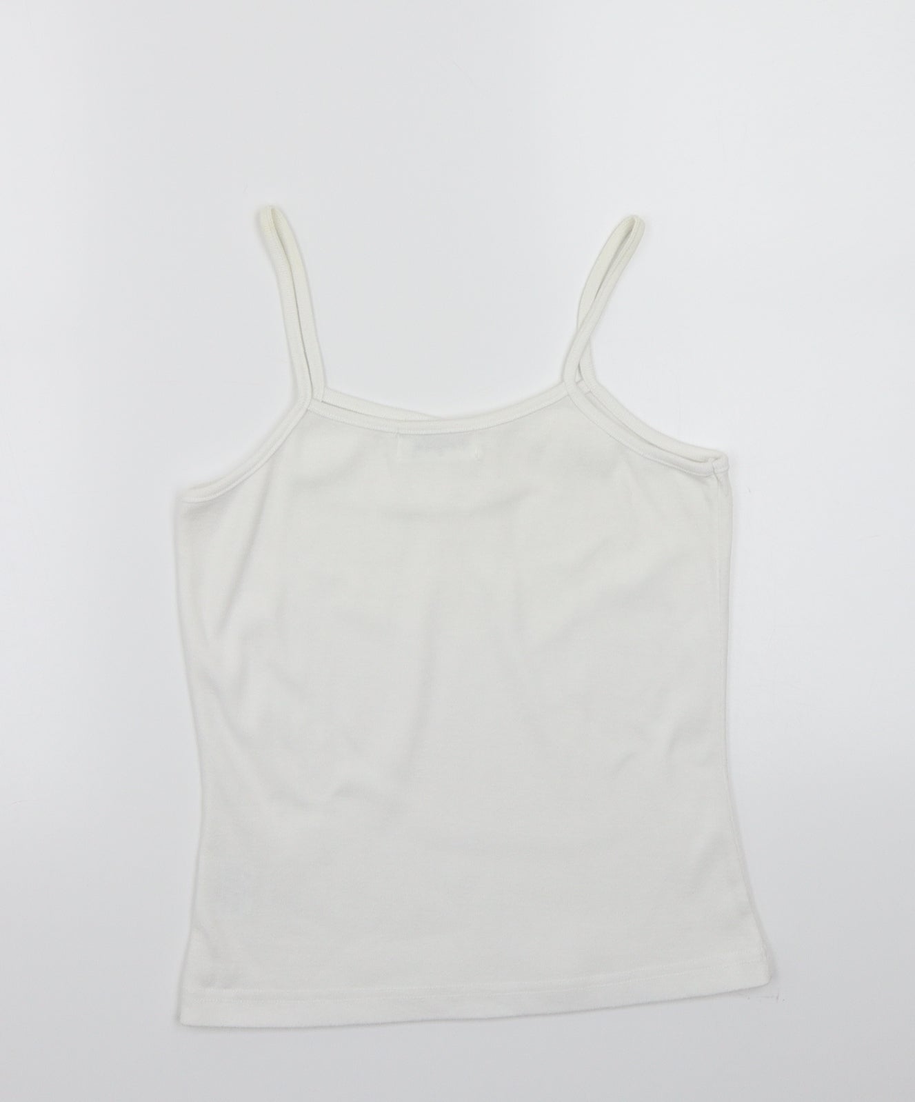 Womens UK Size M fabrizio White Basic T-Shirt
