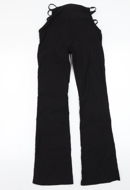 Womens UK Size M Preworn Regular Fit  Black Trousers