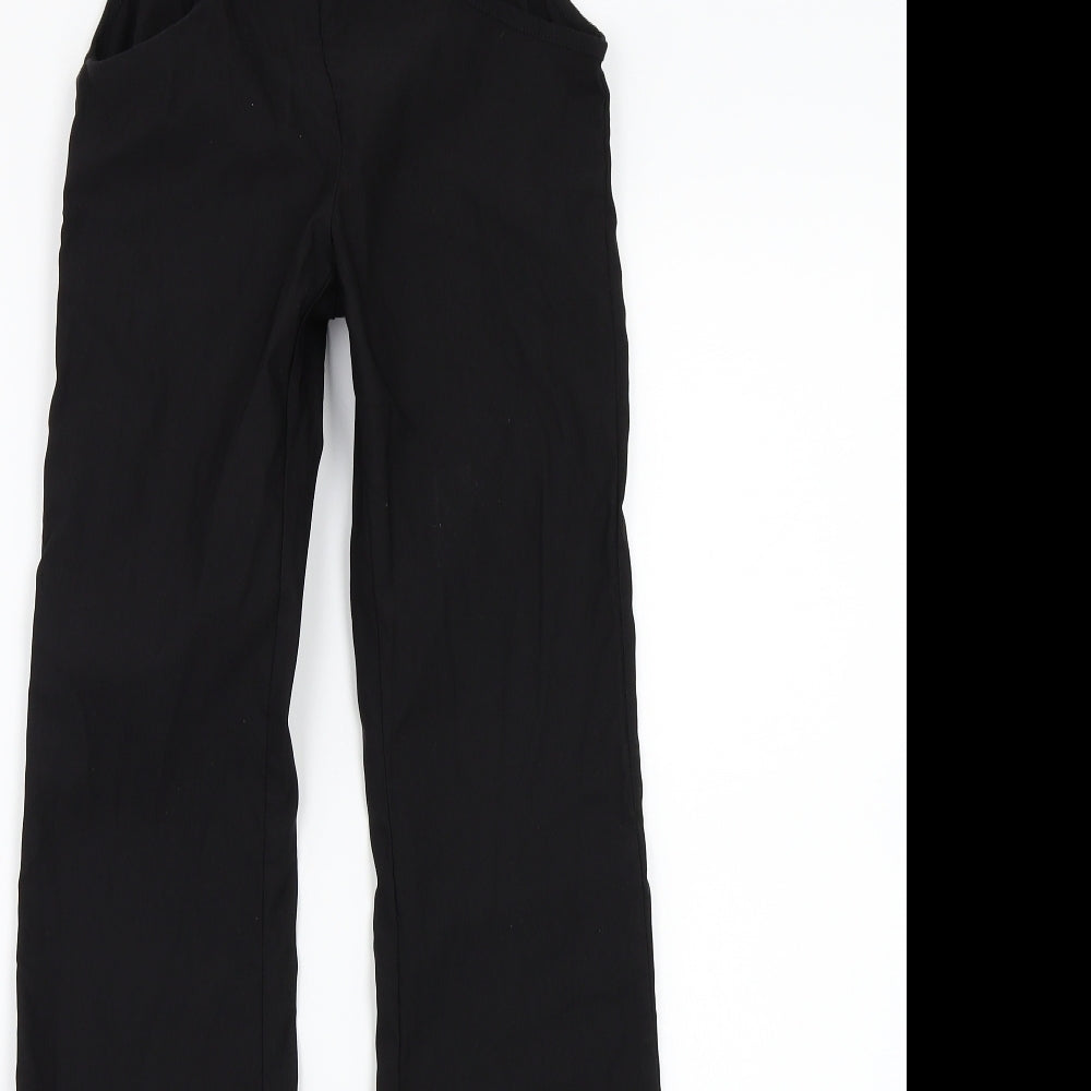 Womens UK Size M Preworn Regular Fit  Black Trousers